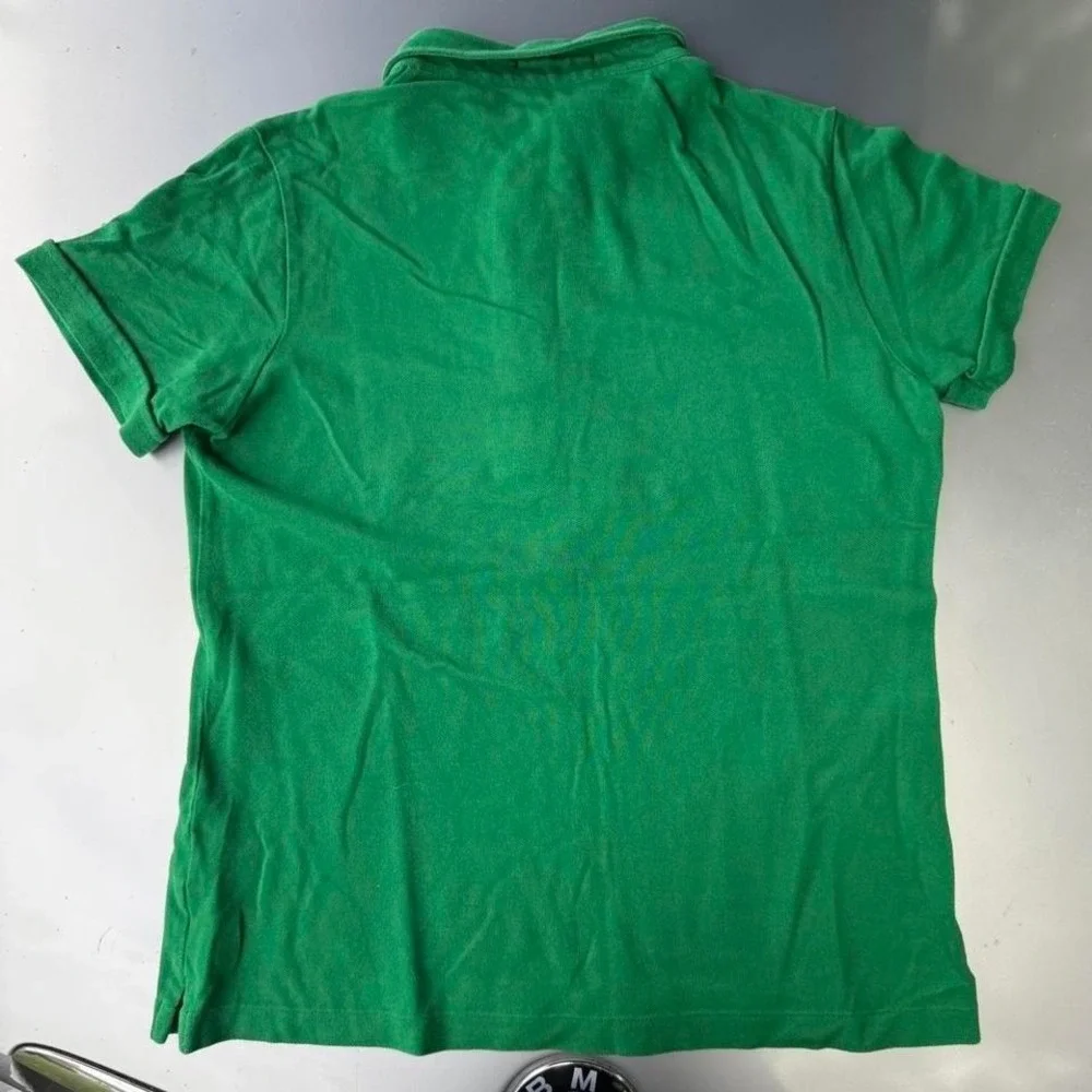 Vtg Green Ralph Lauren four button polo shirt
